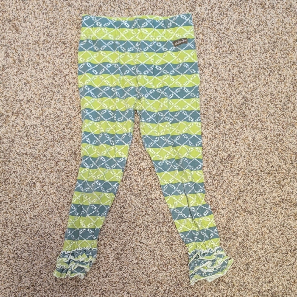 Matilda Jane Green and Blue Patterned Leggings